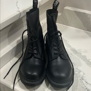 Dr. Martens Black Combat Mono Boots